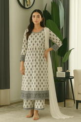 White Sapphire - Classic Printed Shirt with Contemporary Vibe